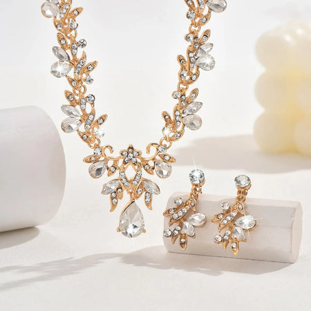 Collier Goutte d’Eau & Boucles d’Oreilles