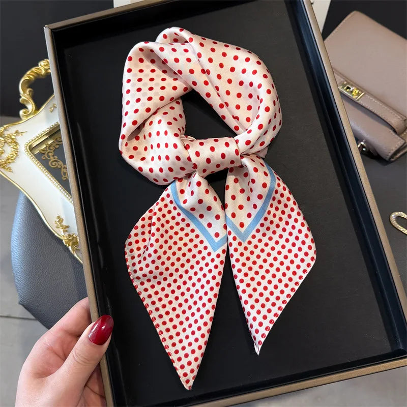 Foulard en Satin de Soie Imprimé