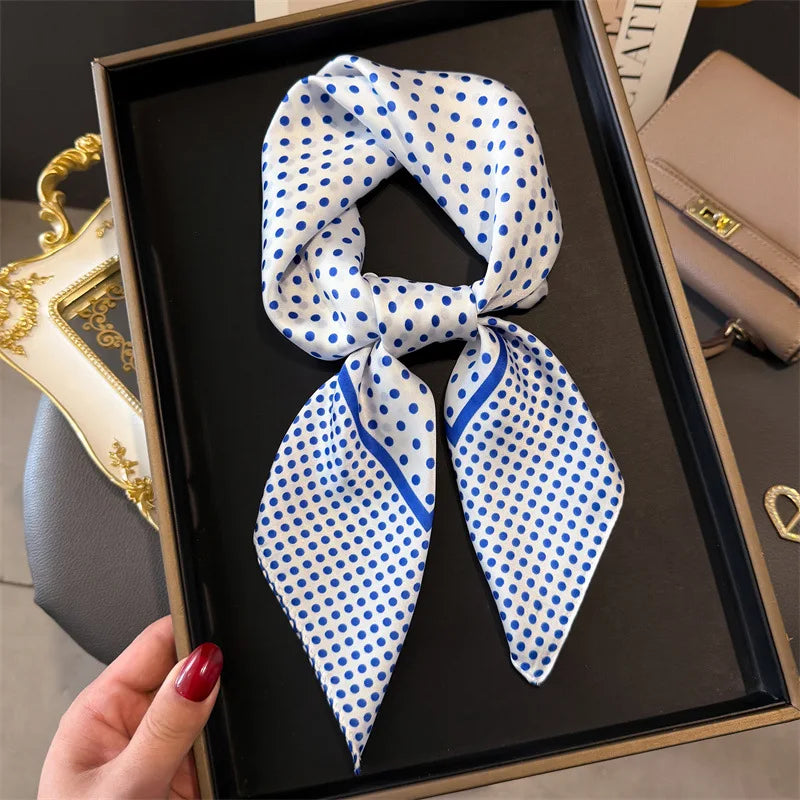 Foulard en Satin de Soie Imprimé