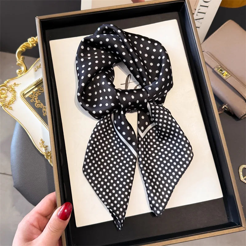 Foulard en Satin de Soie Imprimé