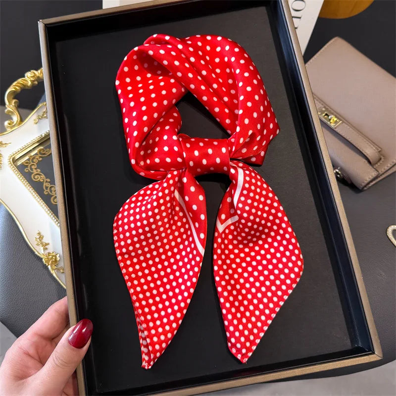 Foulard en Satin de Soie Imprimé