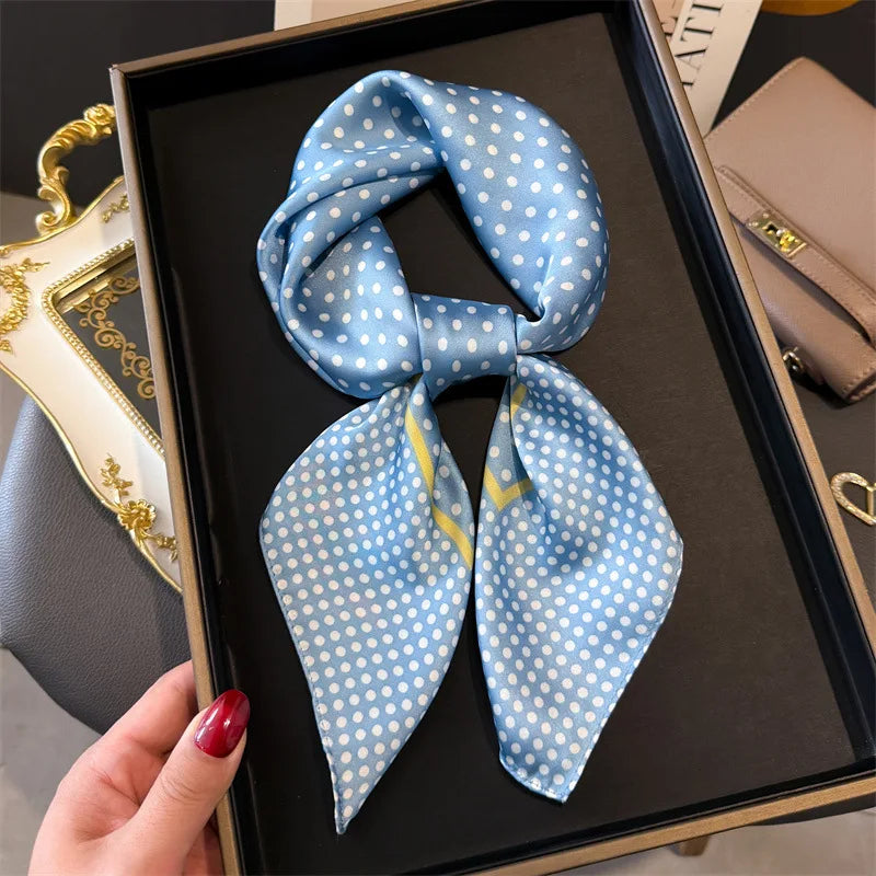 Foulard en Satin de Soie Imprimé